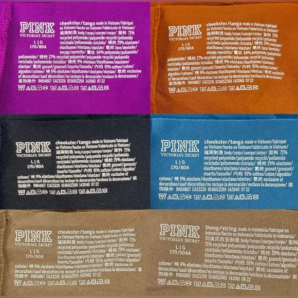 UNWORN PINK Victoria’s Secret Underwear - cheeksters and thong, multicolor - Picture 2 of 4